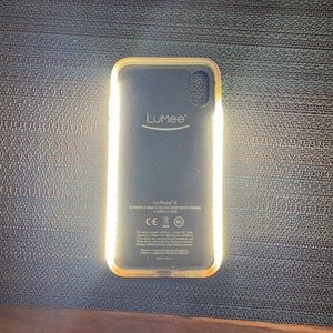 iPhone X lumee case with pop socket